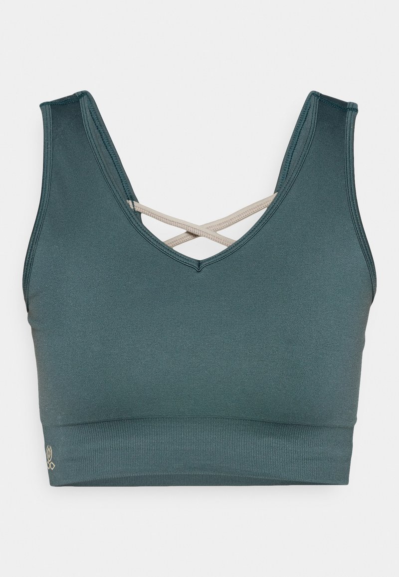 Yogasearcher Sport-bh met light support donkergroen Yogasearcher Sport-bh met light support donkergroen