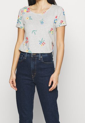 T-shirts print - mottled grey