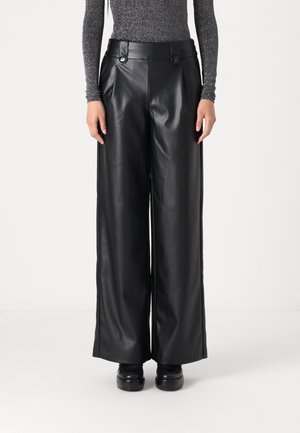 ONLBINA WIDE PANT  - Pantalones - black