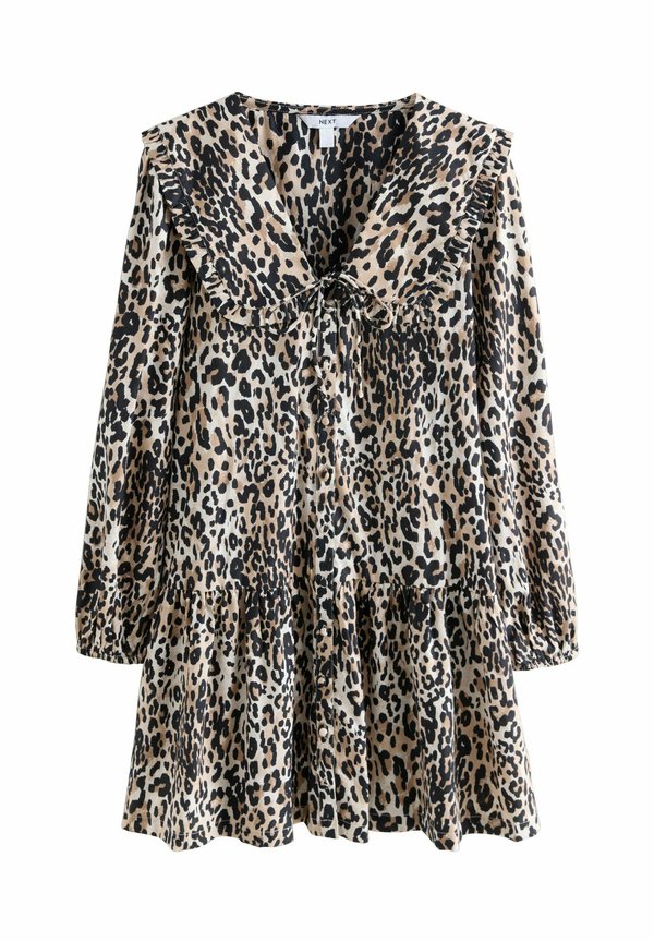 Blusenkleid - animal leopard print