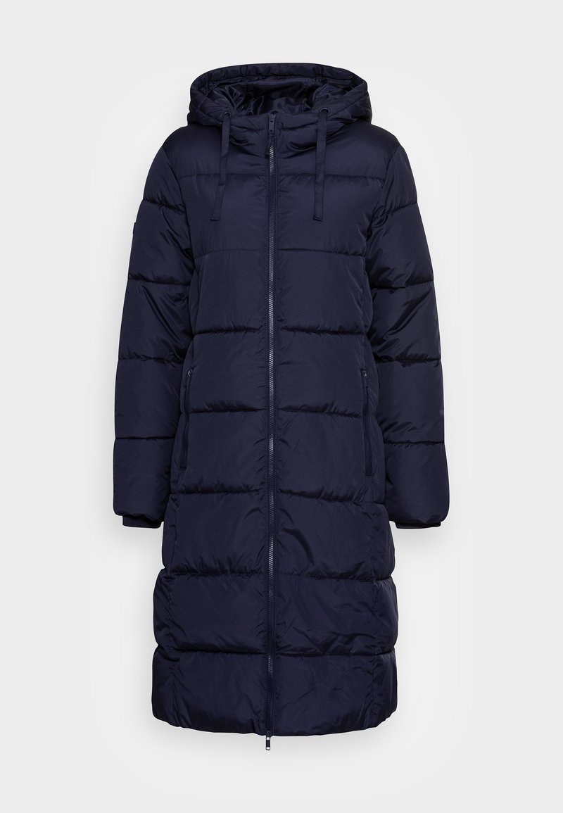 Gap Tall MAXI LONG PUFFER LOGO Winter coat navy uniform/dark blue