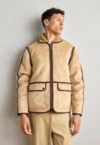 Scotch & Soda JACKET - Chaqueta de cuero sintético - tannin
