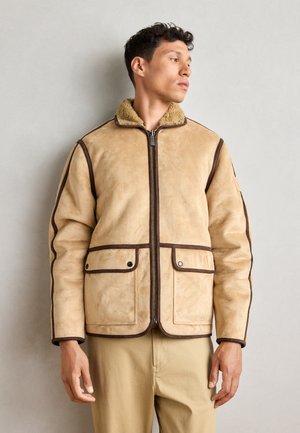 JACKET - Chaqueta de cuero sintético - tannin