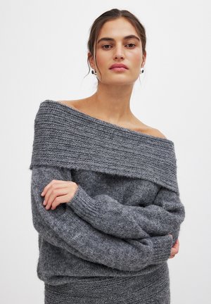 OFF SHOULDER - Svetrík - dark grey