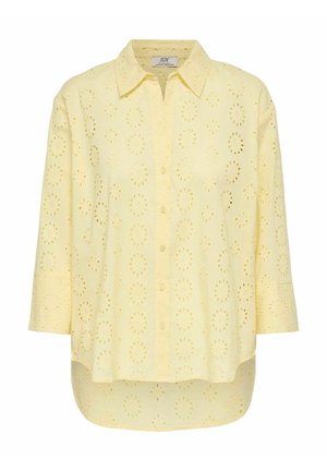 NORMAL GESCHNITTEN KRAGEN LANGE ÄRMELBÜNDCHEN VOLUMINÖSER ARMSCHNITT - Chemisier - double cream