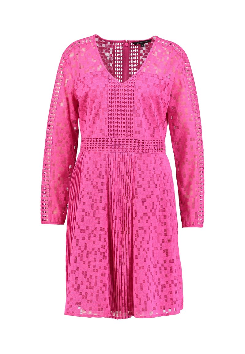armani exchange pink maxi dress Armani exchange pink pleated