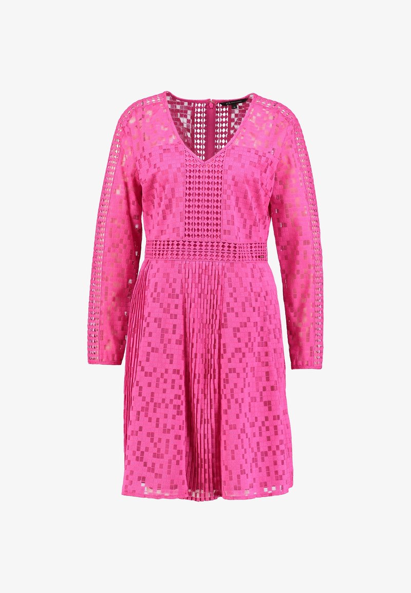 armani exchange pink maxi dress Armani exchange pink pleated