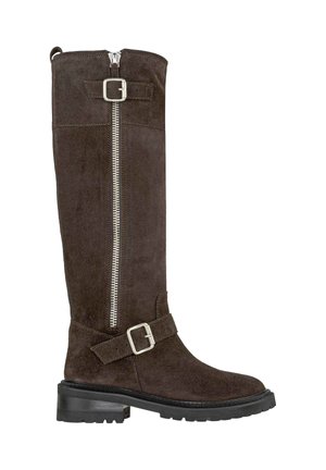 Stivali con plateau - brown