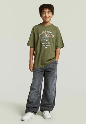 G-STAR, BOYS OVERSIZED T-SHIRT - T-shirt print - four leaf clover