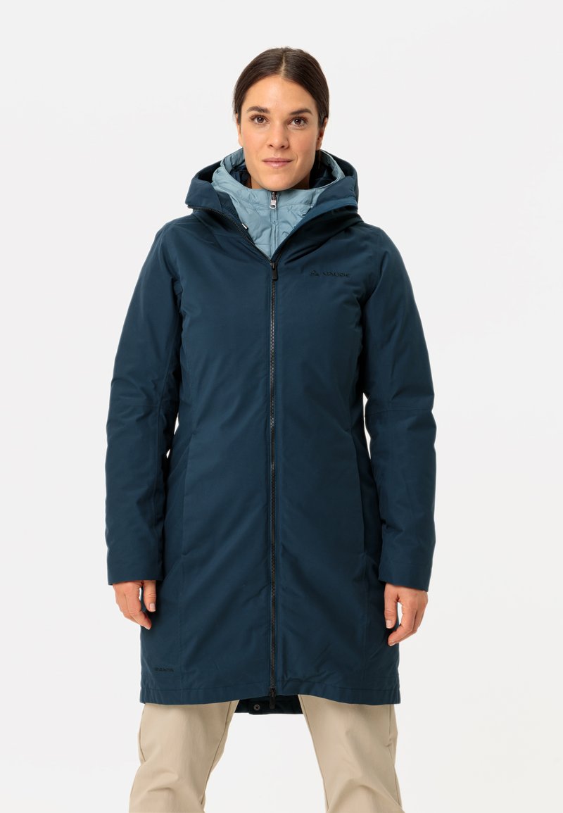 Vaude ANNECY 3IN1 - Pūkinis paltas - dark sea nordic blue