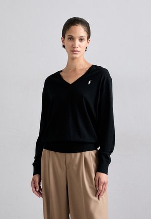 Strikkegenser - black