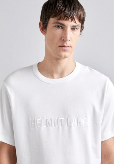 Helmut Lang LOGO TEE - Apdrukāts T-krekls - white