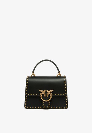 Pinko, 107065-A0F1 TOP HANDLE MINI LIGHT STUDS VITELLO SETA - Bolso de mano - black