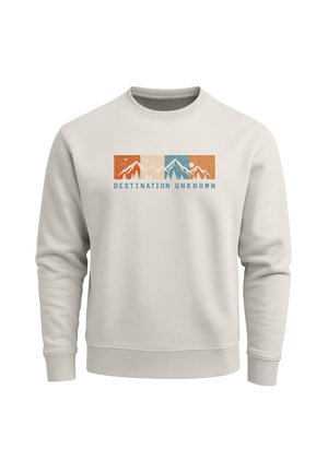 Neverless, NEVERLESS® HERREN SWEATSHIRT MIT FRONTPRINT - DESTINATION - Sweatshirt - urban grey