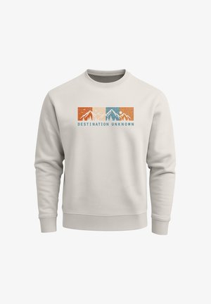 Neverless, NEVERLESS® HERREN SWEATSHIRT MIT FRONTPRINT - DESTINATION - Sweatshirt - urban grey