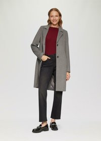 s.Oliver MIT MUSCHELKANTE - Long sleeved top - rubinrot