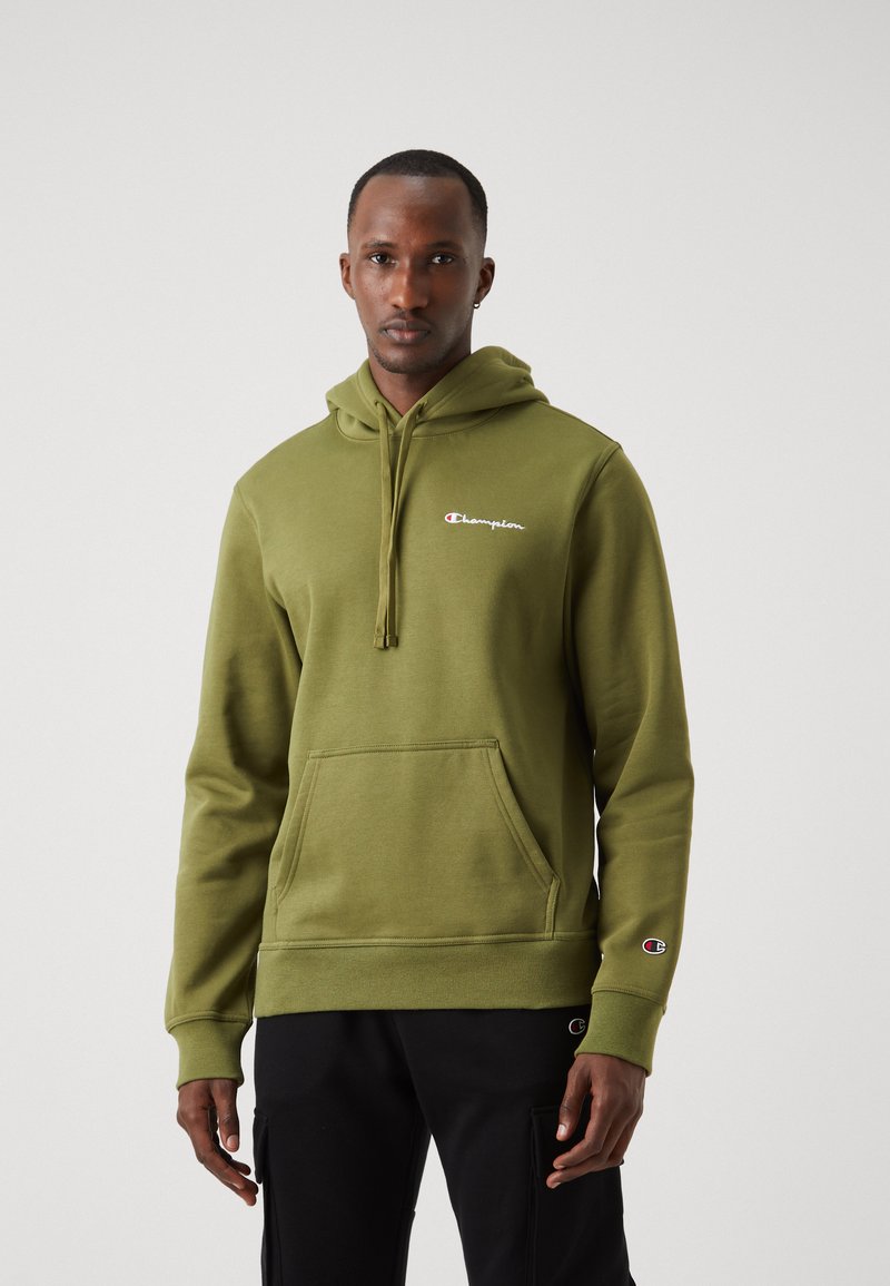Champion ICONS HOODIE SMALL LOGO - Kapucni - khaki