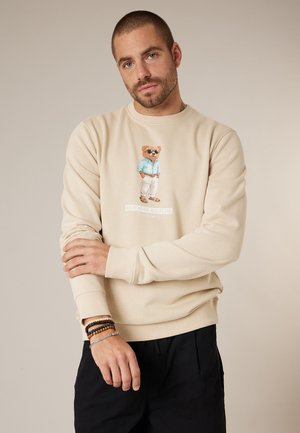 DEELUXE, SLEEKBEAR - Sweatshirt - helles beige