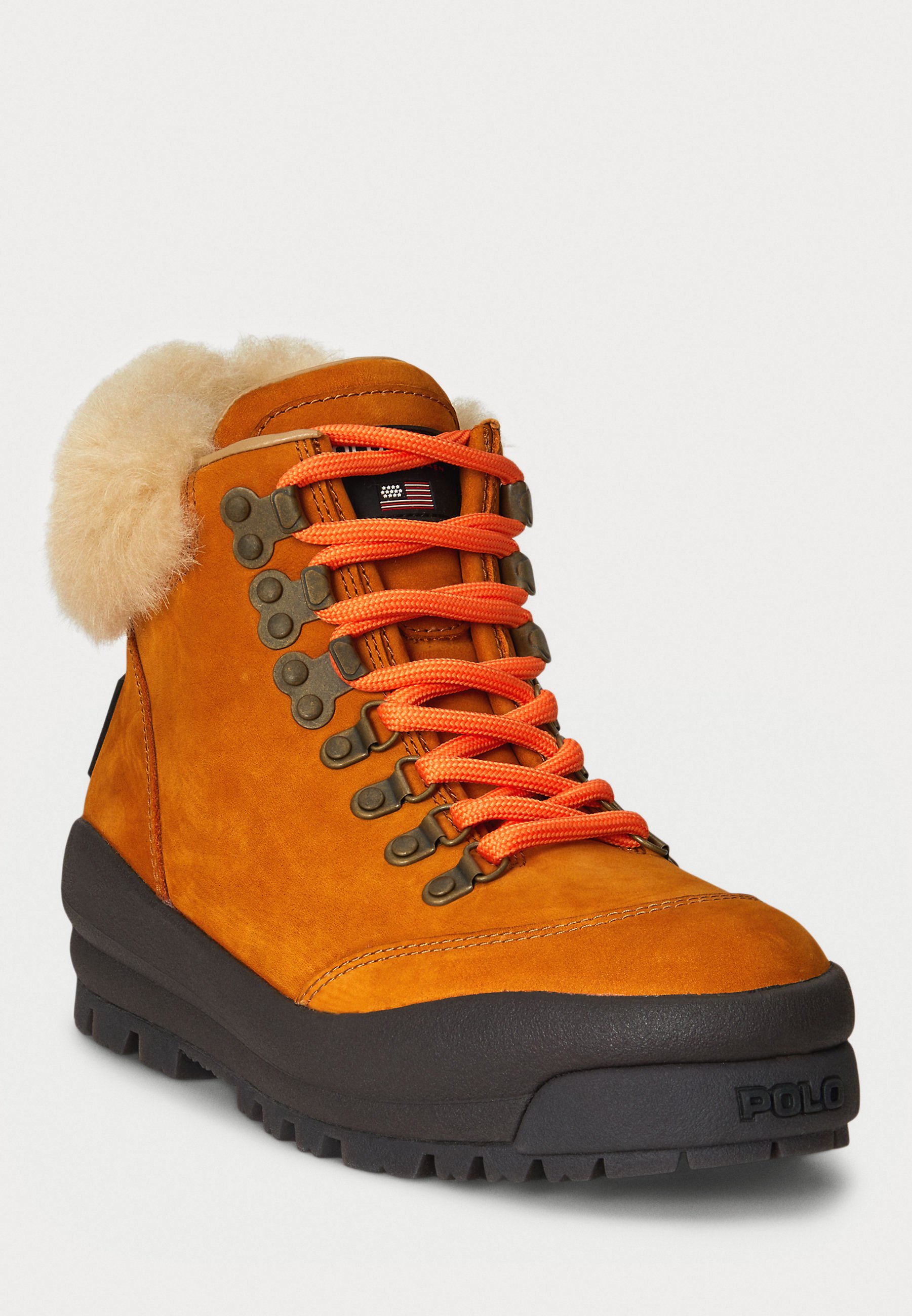 Polo Ralph Lauren POLO SPORT SUEDE & SHEARLING HIKING BOOT - Lace