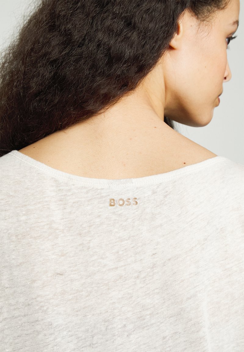 Damen Kleider | BOSS ENE T-Shirt basic open white/weiß - NW23036 Damen Kleider | BOSS ENE T-Shirt basic open white/weiß - NW23036