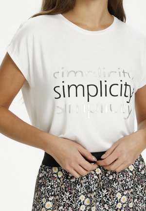 T-Shirt print - off-white