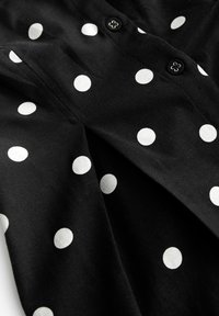Next V-NECK PUFF SLEEVE MINI  - Košilové šaty - black spot