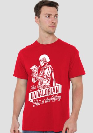 Star Wars, STAR WARS FATHER'S DAY THE DADALORIAN MANDALORIAN - T-Shirt print - red