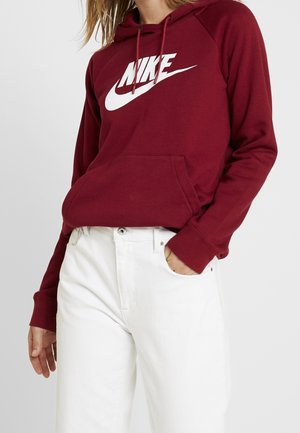 Felpa con cappuccio - dark red
