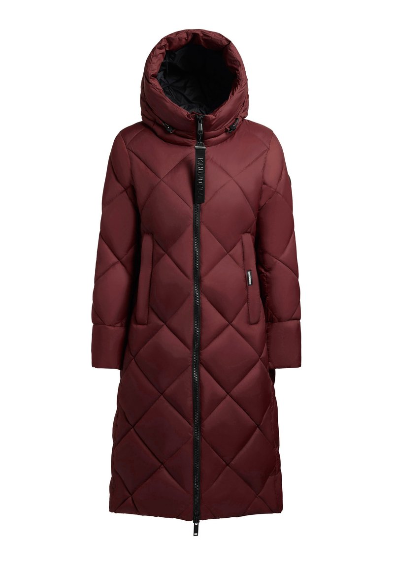 khujo Wintermantel donkerrood