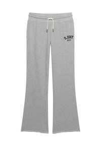 EMBROIDERED FLARE - Pantalon de survêtement - grey marl