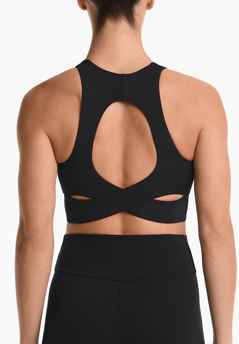OYSHO - COMFORTLUX WITH CUPS - Sportski grudnjak sa srednje jakom potporom - black, Povećaj