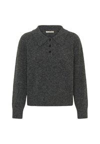 LCKOVIA KNIT POLO - Polo - dark grey melange