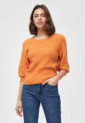 PCFLORES - Jumper - peach caramel melange