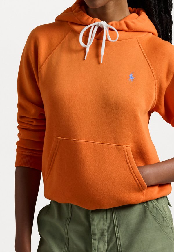 SHRUNKEN FIT FLEECE HOODIE - Hoodie - kona orange4