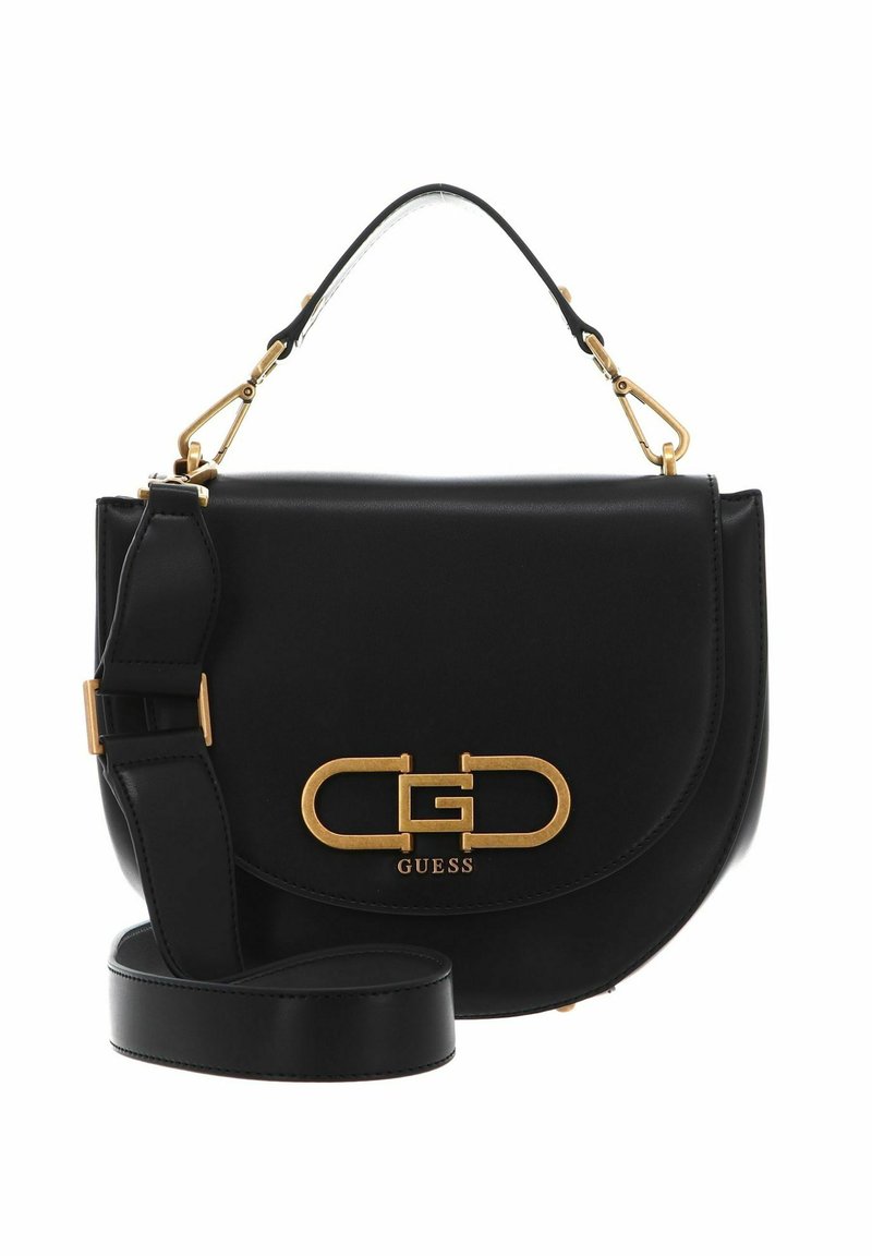 Guess FLEET FLAP SADDLE - Borsa a mano - black