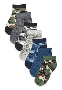 Next - SEVEN PACK - Füßlinge - khaki green blue grey camouflage Thumbnail-Bild 1