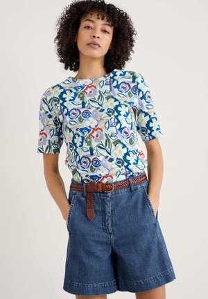Seasalt Cornwall Print T-shirt - multi studio floral chalk