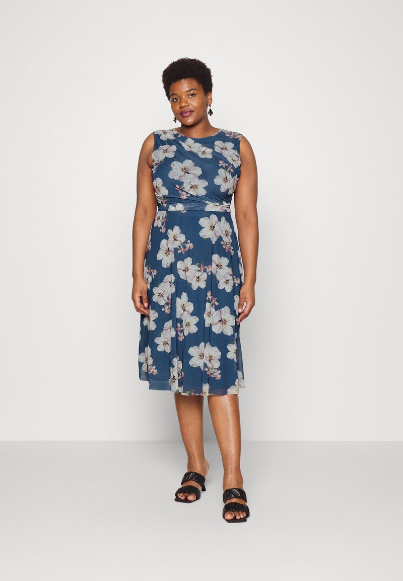 Swing Curve DRESS Cocktail dress / Party dress blue Zalando.co.uk