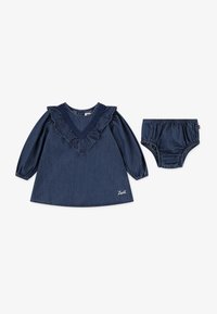 Levi's® WILD WEST RUFFLE DRESS - Dongerikjole - dark wave