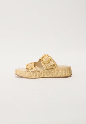 NERISSA - Wedge sandals - natural