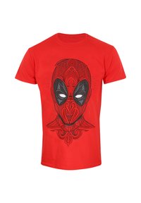 Henry Tiger MARVEL COMICS DEADPOOL TATTOO STYLE czerwony