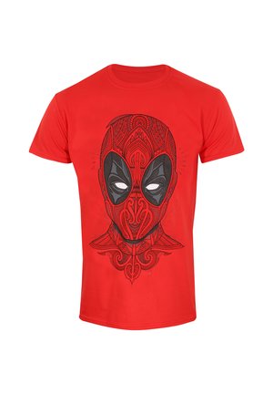 Henry Tiger MARVEL COMICS DEADPOOL TATTOO STYLE czerwony