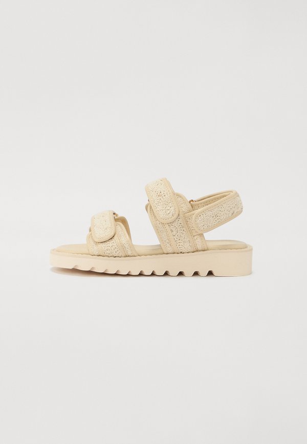 Plateausandalette - beige