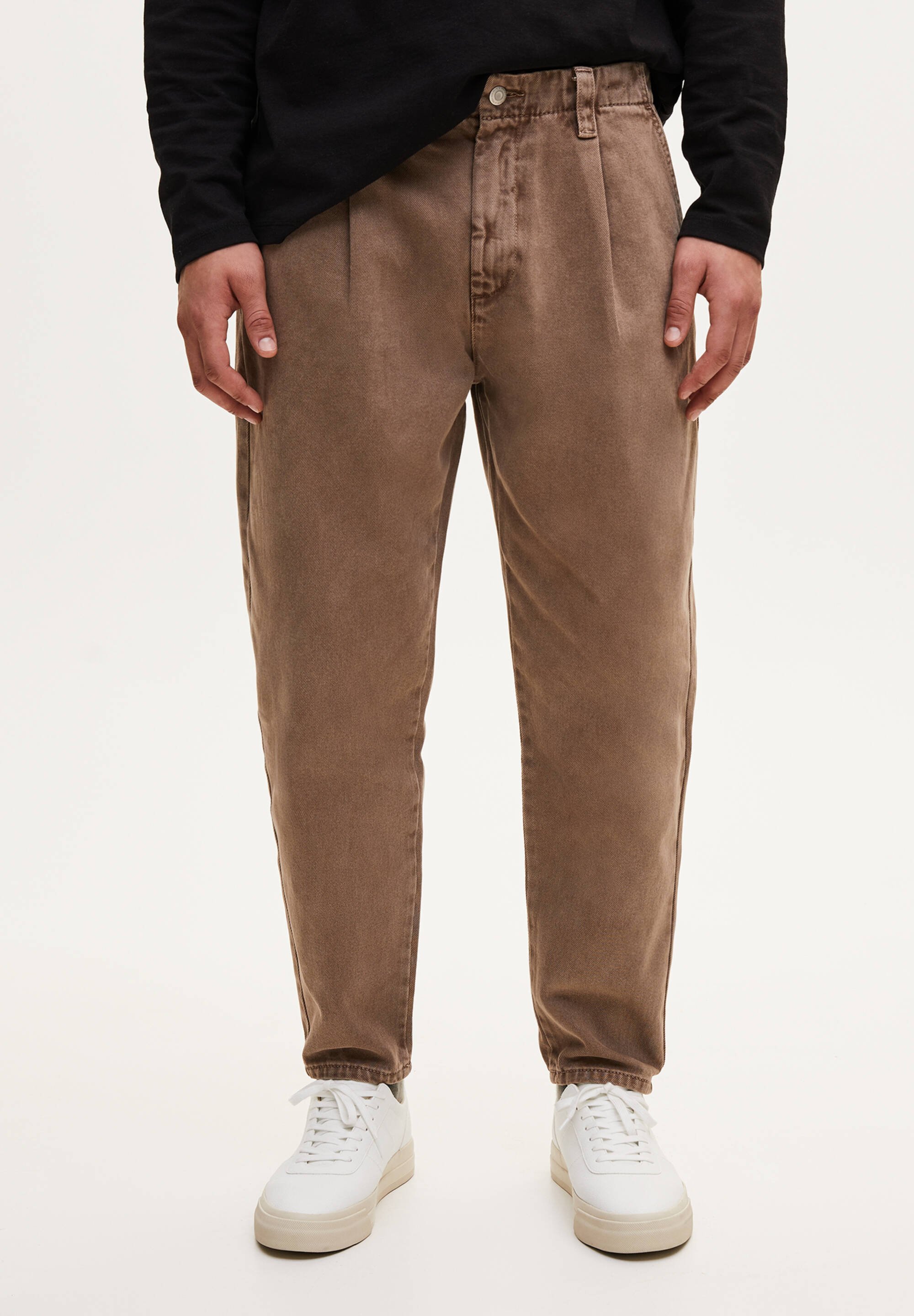 PULL\u0026BEAR BALLOON FIT - Pantaloni - light brown/marrone chiaro - Zalando.it