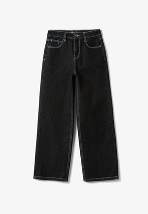 OVS, STRAIGHT-LEG JEANS WITH STAR DETAIL - Straight leg jeans - black