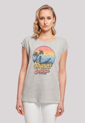 STRANGER THINGS LA GRADIENT NETFLIX TV SERIES - Print T-shirt - heather grey
