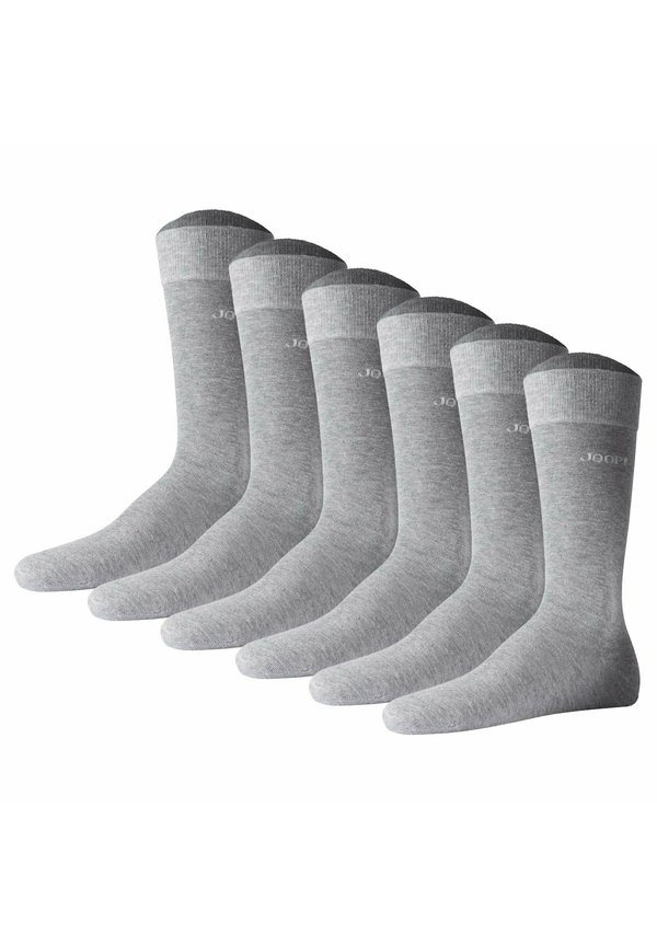 6 PACK - Socken - hellgrau meliert