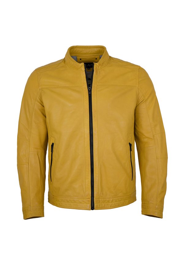 RAGON - Lederjacke - gelb