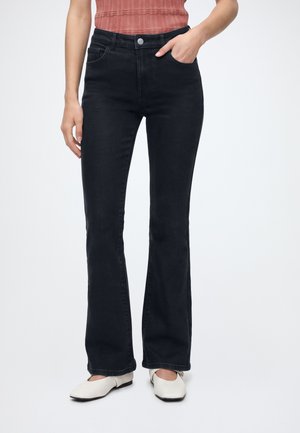 Vero Moda, VMNANY FLARED JEANS  - Дънки с широк крачол - black