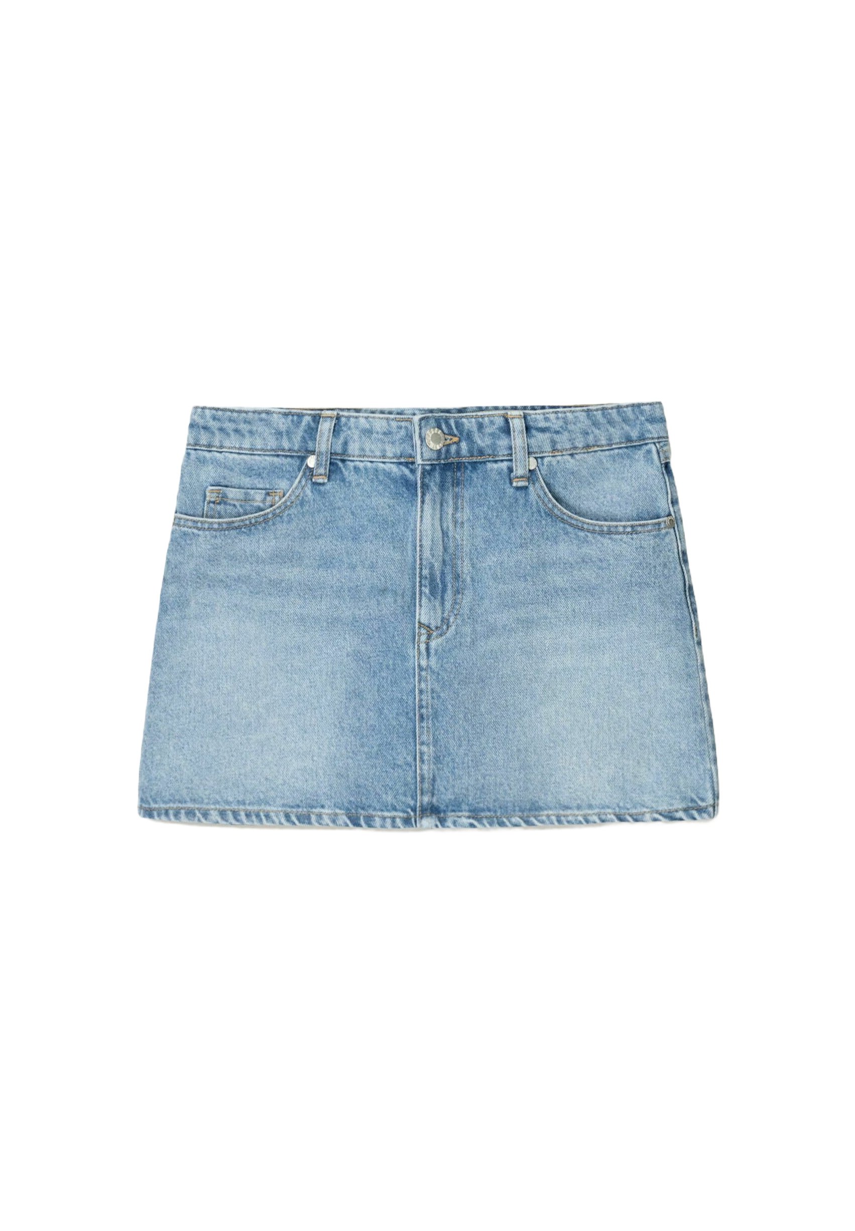 Dark blue denim skirt